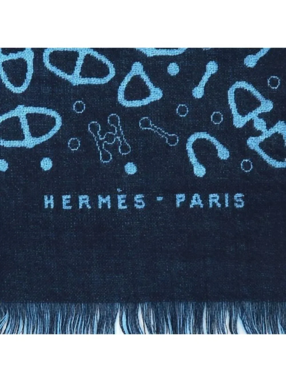 Hermes Cashmere Silk Shawl Scarf - Picture 4 of 8